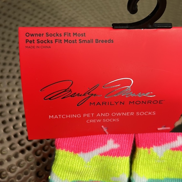 Marilyn Monroe matching socks for owner and pet. NWT - Picture 6 of 7